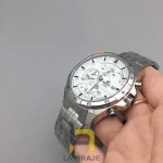 ساعت مچی مردانه کاسیو ادیفایس Casio Edifice استیل نقره‌ای صفحه سفید، خرید ساعت دیجیتال با کیفیت عالی.