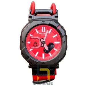 خرید ساعت مچی اسپرت کاسیو پرو ترک CASIO PRO TREK دیجیتال قرمز، ساعت اسپرت باکیفیت و مقاوم برای ماجراجویی.