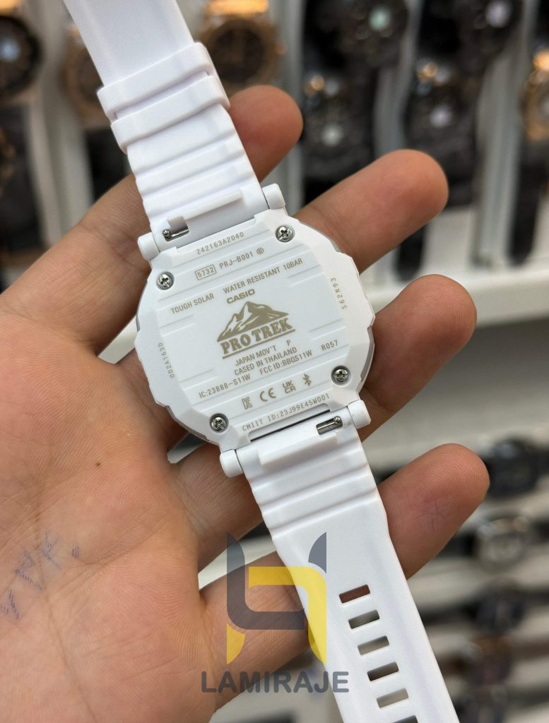 ساعت مچی مردانه کاسیو پروترک Casio Protrek PRJ-B001B-2 آبی، دیجیتال و ضدآب، خرید ساعت با آلارم و ورد تایم.