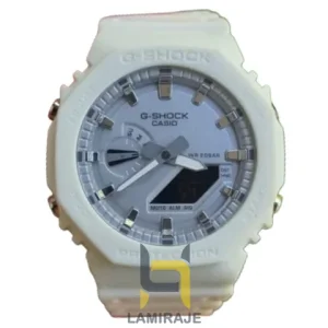 ساعت مچی کاسیو جی شاک G-Shock GA2100 سفید نقره‌ای، ساعت دیجیتال خاص، خرید ساعت شیک و مقاوم.