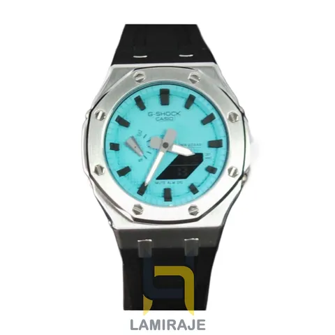 خرید ساعت مچی مردانه جی شاک G-Shock GA2100 دیجیتال با قاب فلزی تیفانی مشکی، انتخابی شیک و مقاوم.